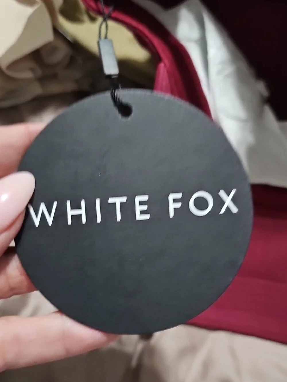 White Fox Boutique Burgundy I ♥ WF Embroidered Baseball Cap